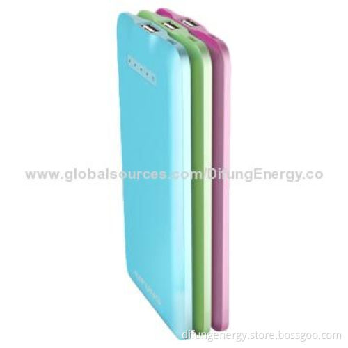 Battery Chargers, New Colorful Design with Only 7.85mm Thickness, 4,000mAh Capacity